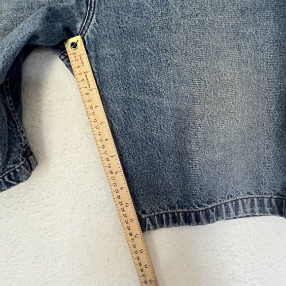 Vtg 90's Tommy Hilfiger DESTROYED GRUNGE CARPENTER PAINTER BAGGY Shorts Men 42 - Picture 6 of 15